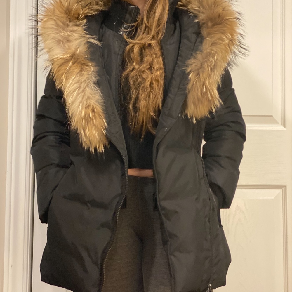 CanaV Black Parka, NWOT